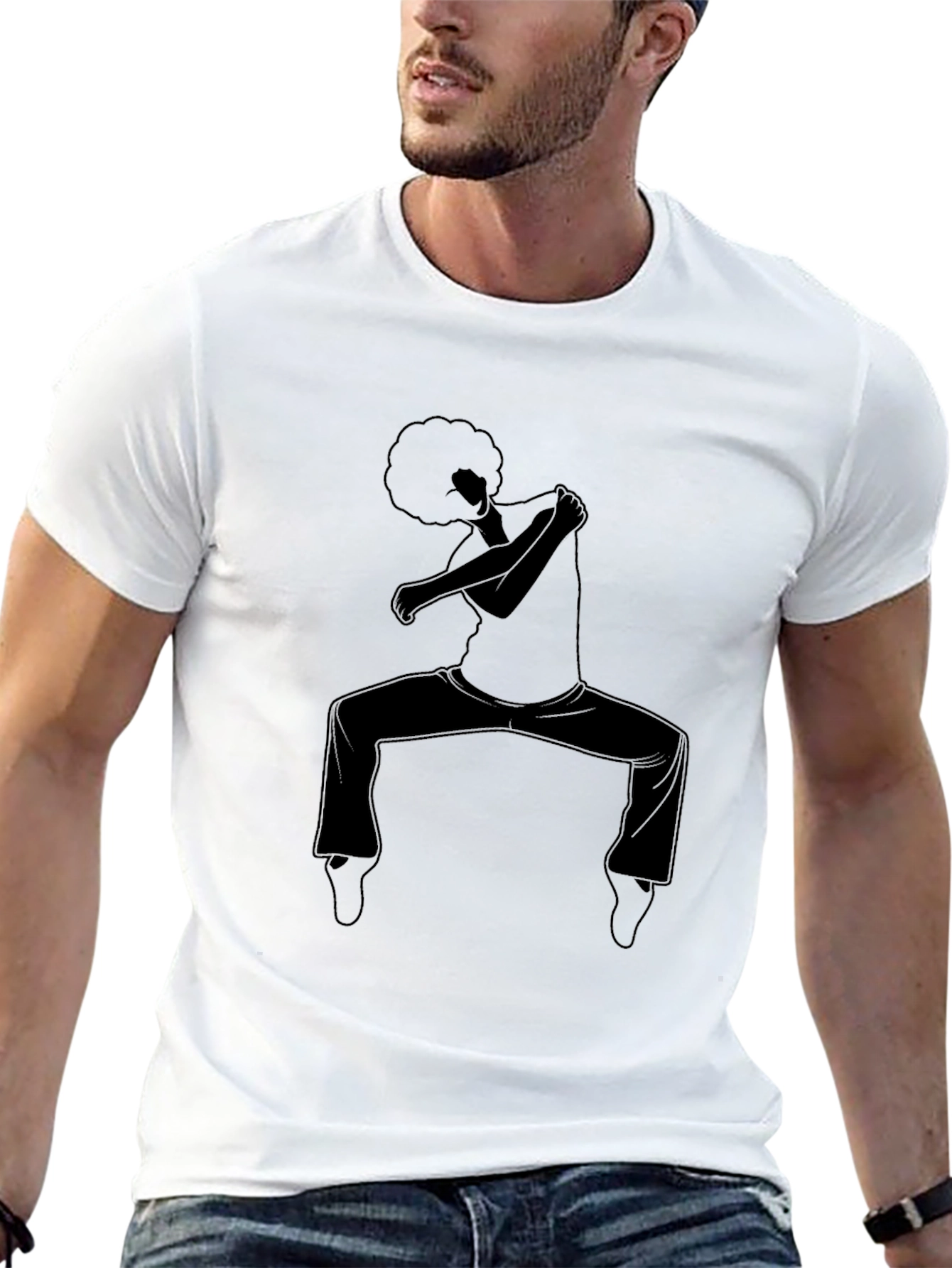 Silhouette Dancer Black T-Shirt - Cool Graphic Tee