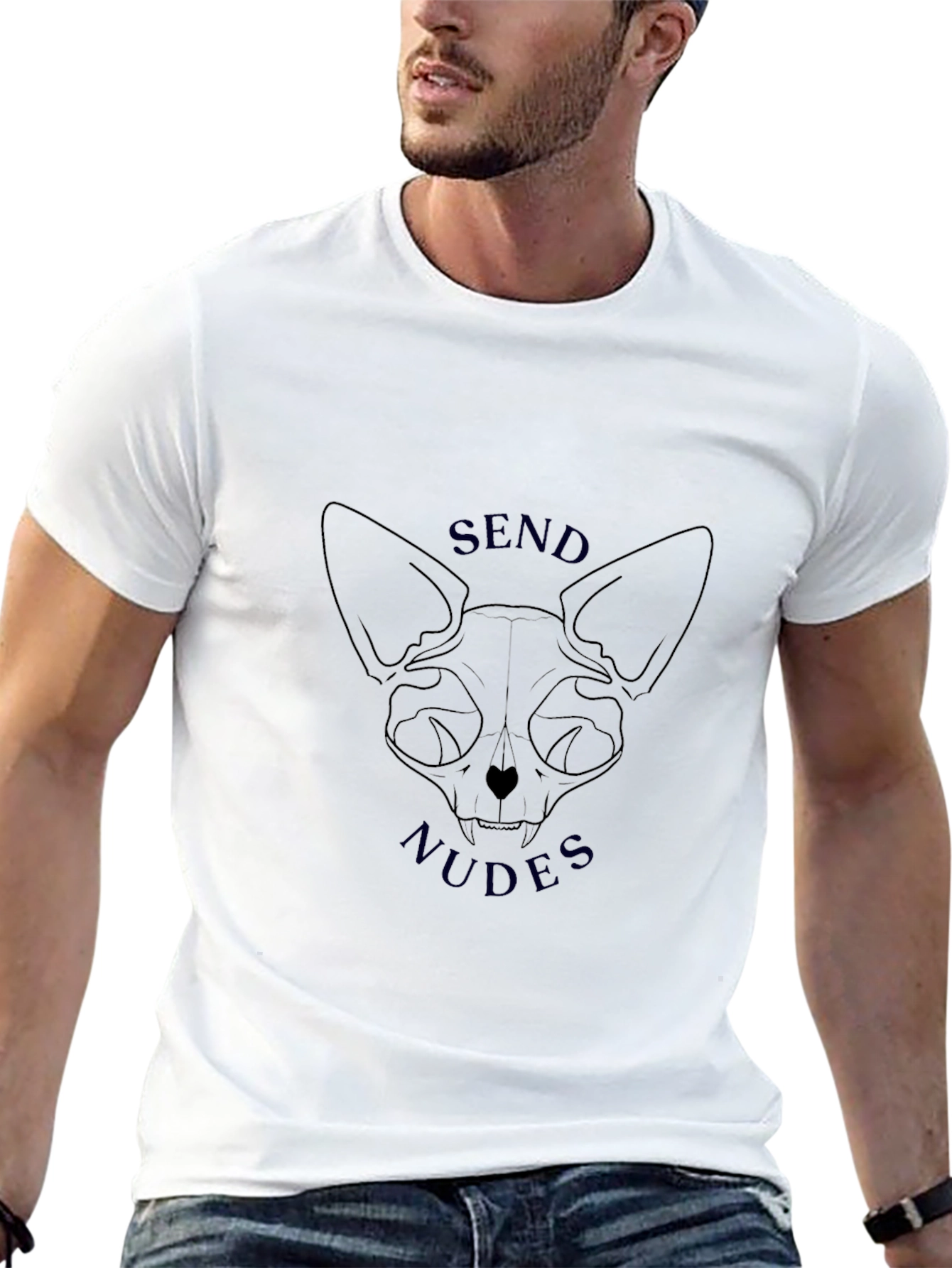 Send Nudes Sphinx Cat T-Shirt
