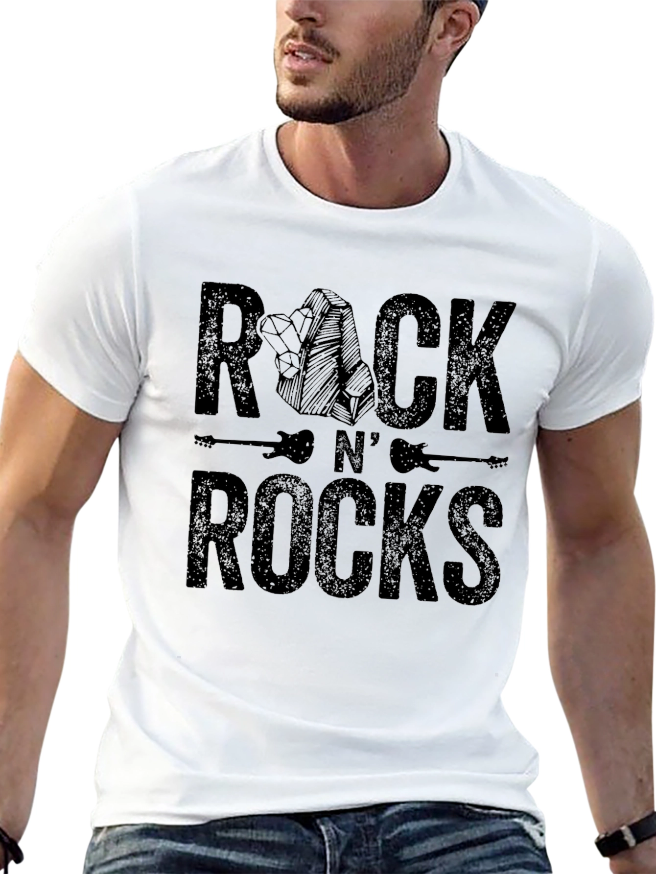 Rock N Rocks Graphic Print T-Shirt