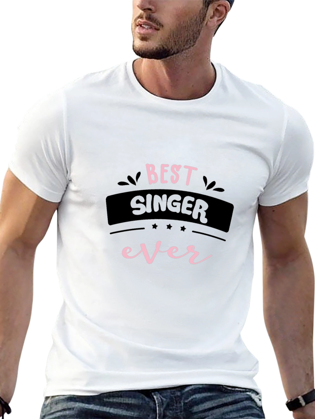 Best Singer Ever Black Graphic Tee