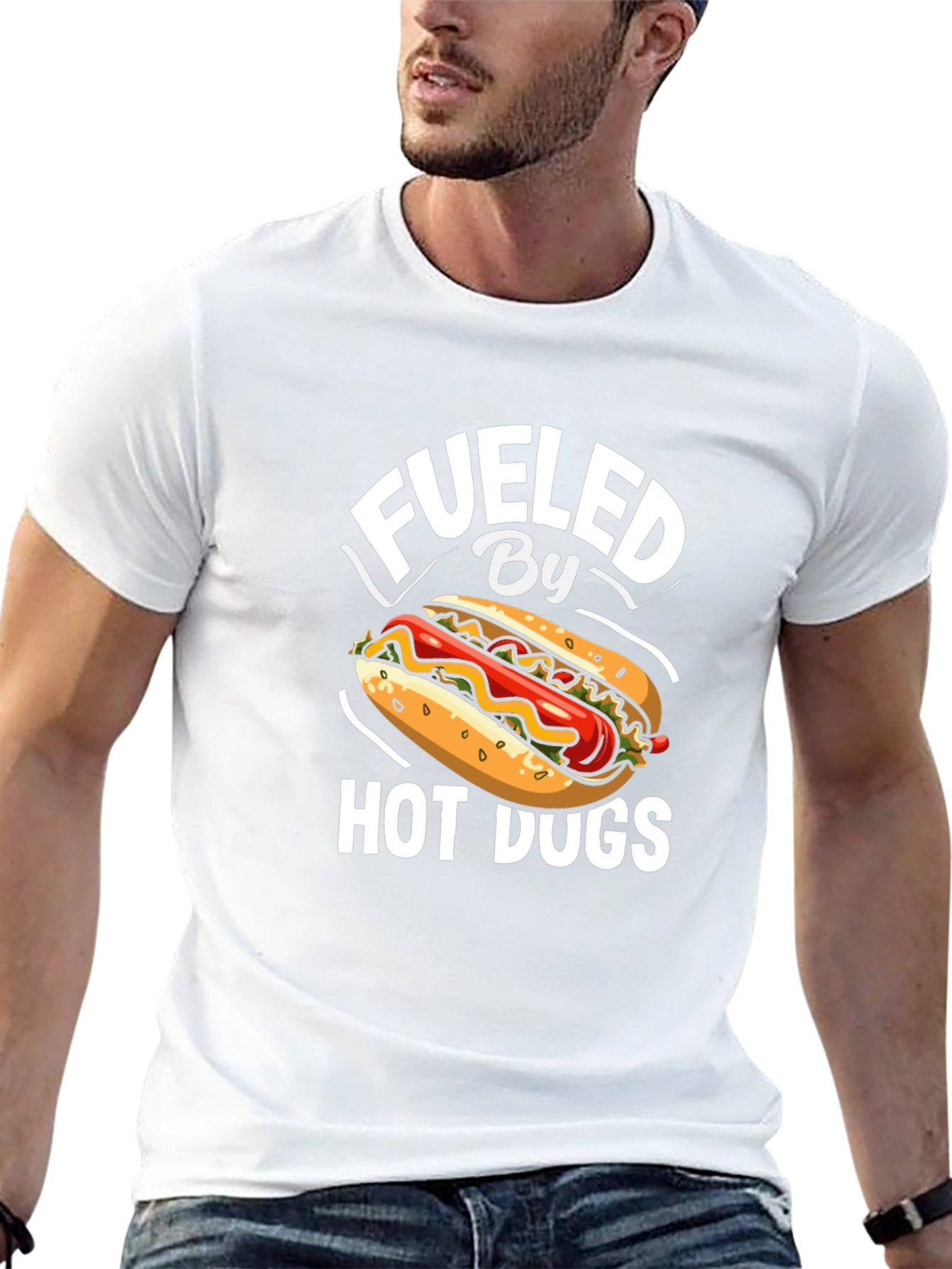 Fueled by Hot Dogs Graphic T-Shirt