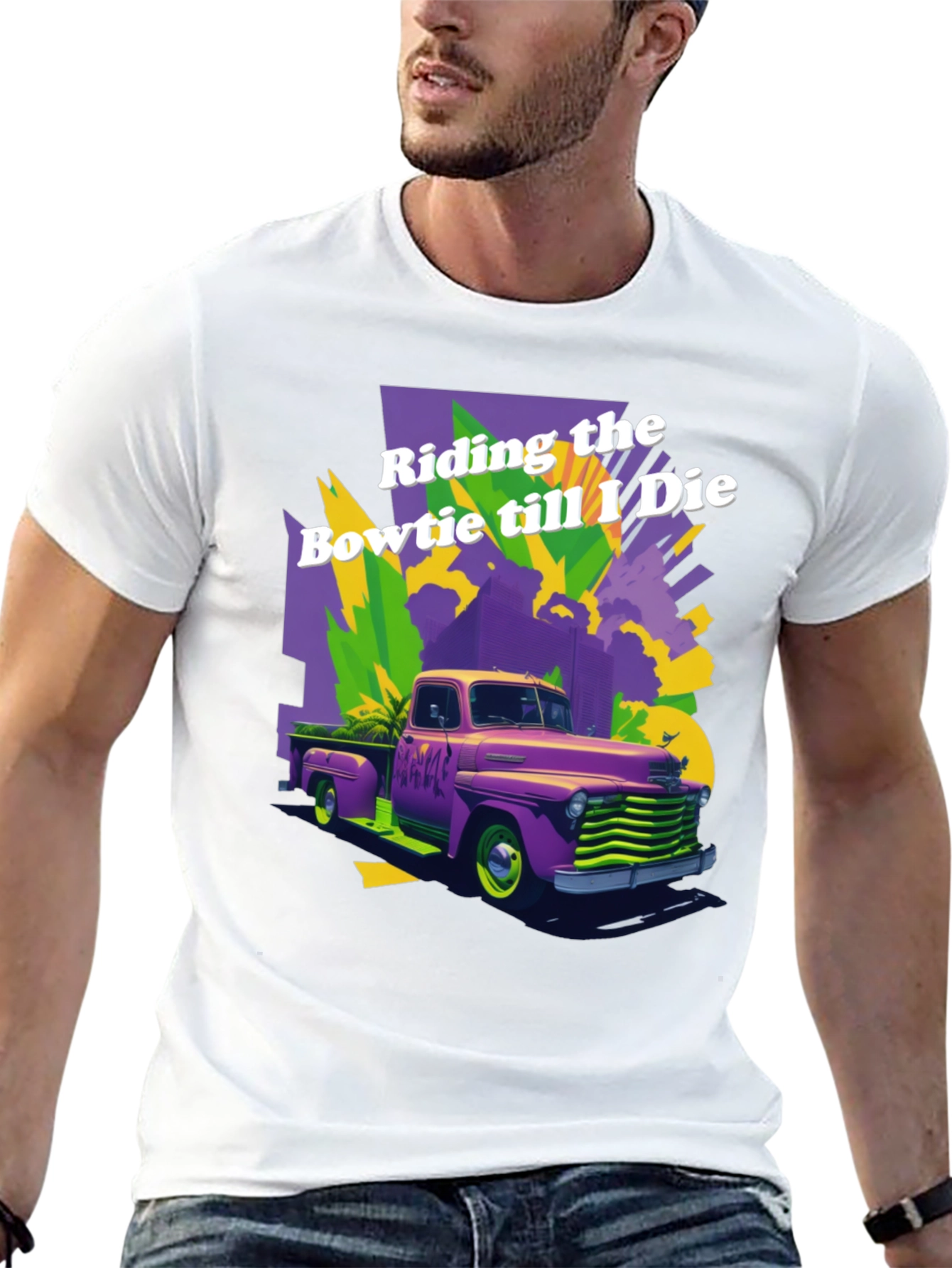 Retro Truck Graphic T-Shirt - Riding the Bowtie