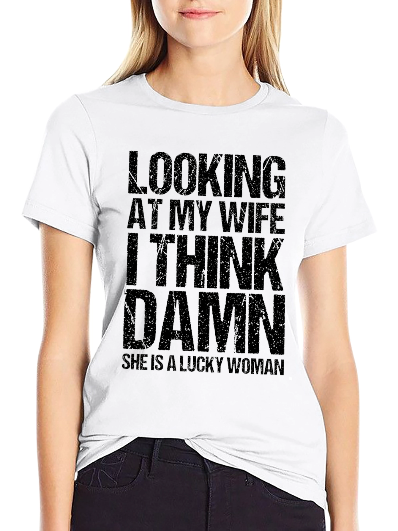 Funny Looking At My Wife Graphic T-Shirt