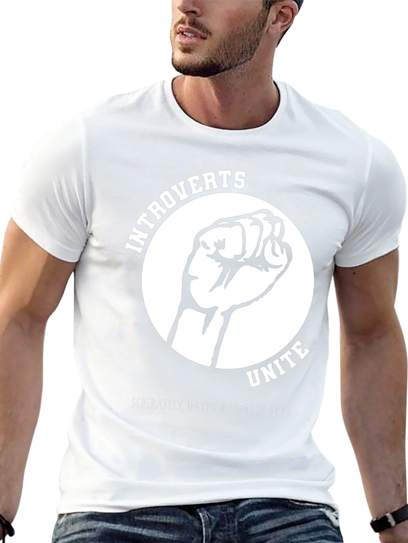 Introverts Unite Graphic T-Shirt - Separately At Home