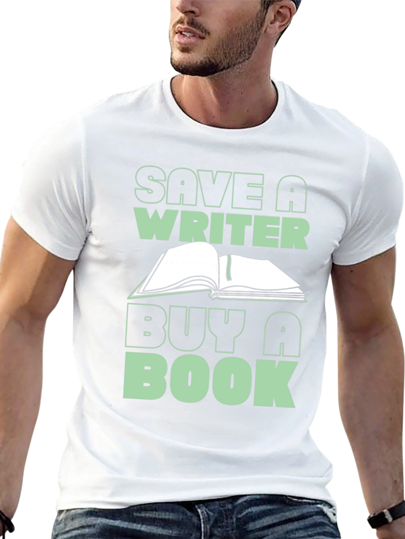 Save a Writer Buy a Book Graphic Tee
