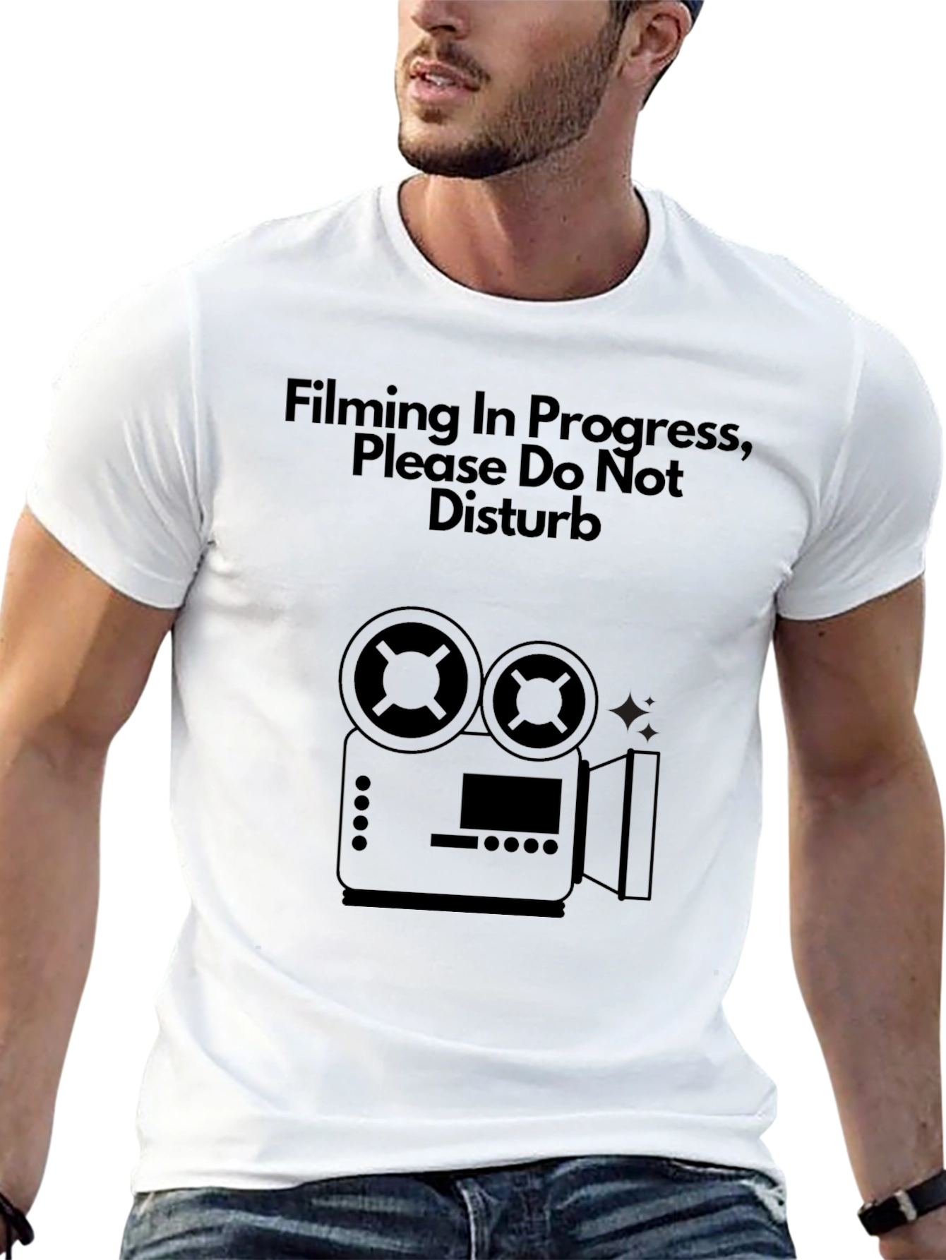 Filming in Progress T-Shirt - Movie Maker Crew Tee