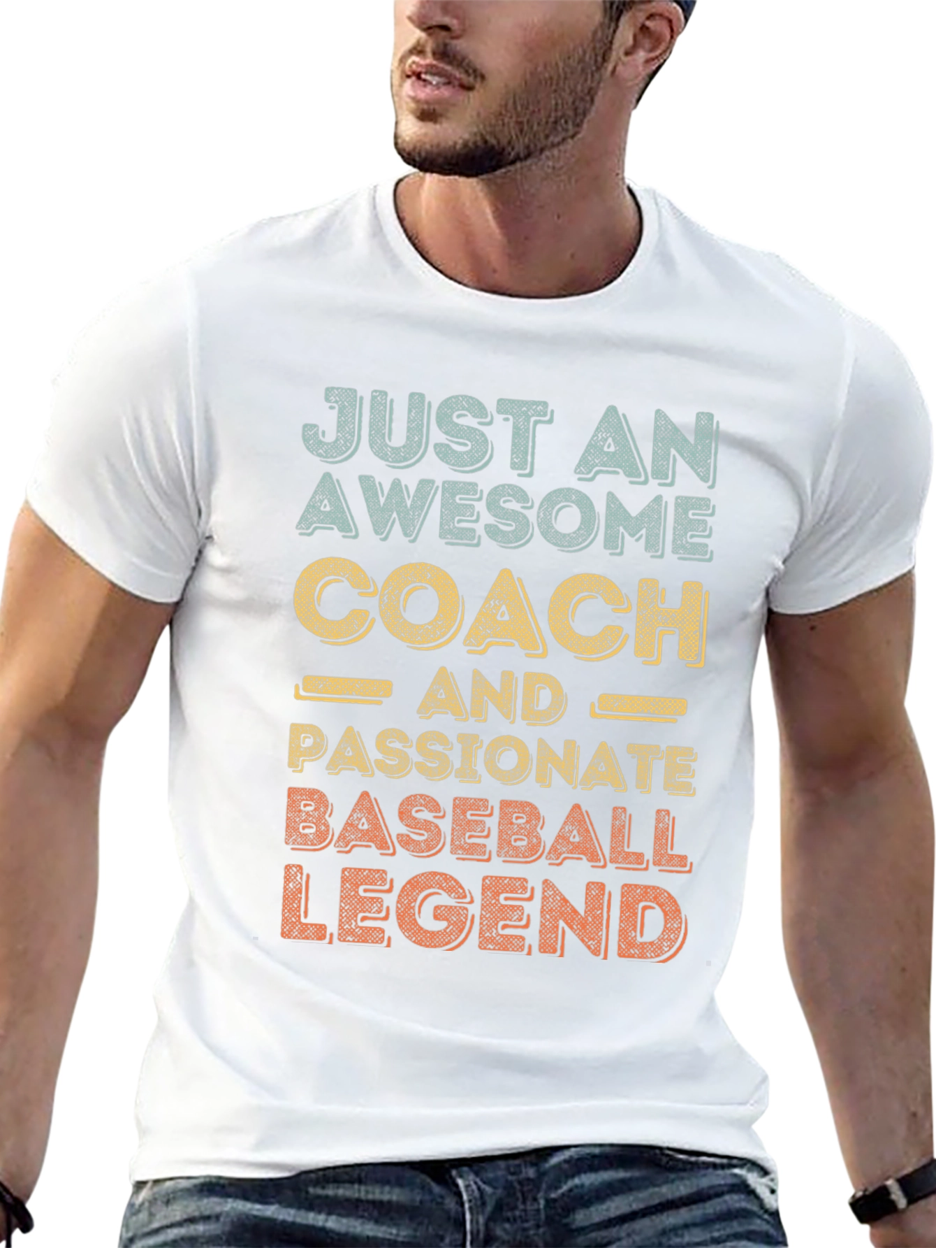 Awesome Baseball Coach Legend Graphic Tee