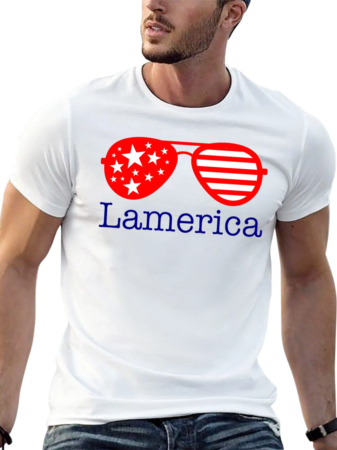 Patriotic Sunglasses T-Shirt: Lamerica Design