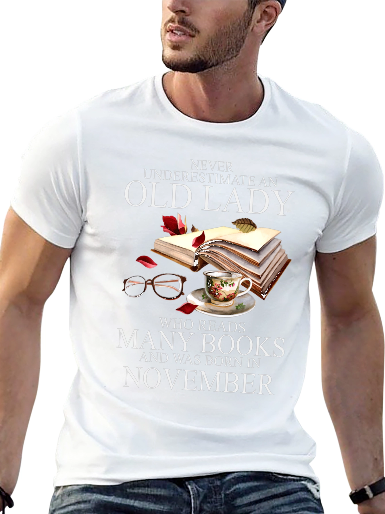 Never Underestimate Old Lady Who Reads T-Shirt