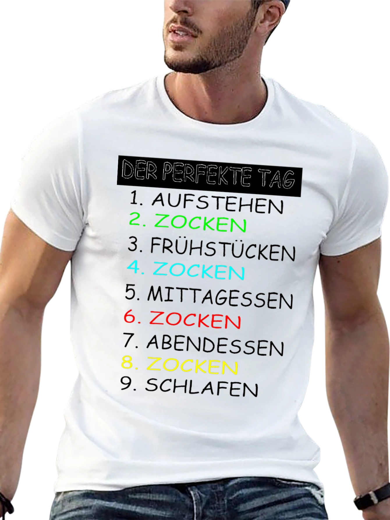 Gamers Perfect Day T-Shirt - Zocken Edition