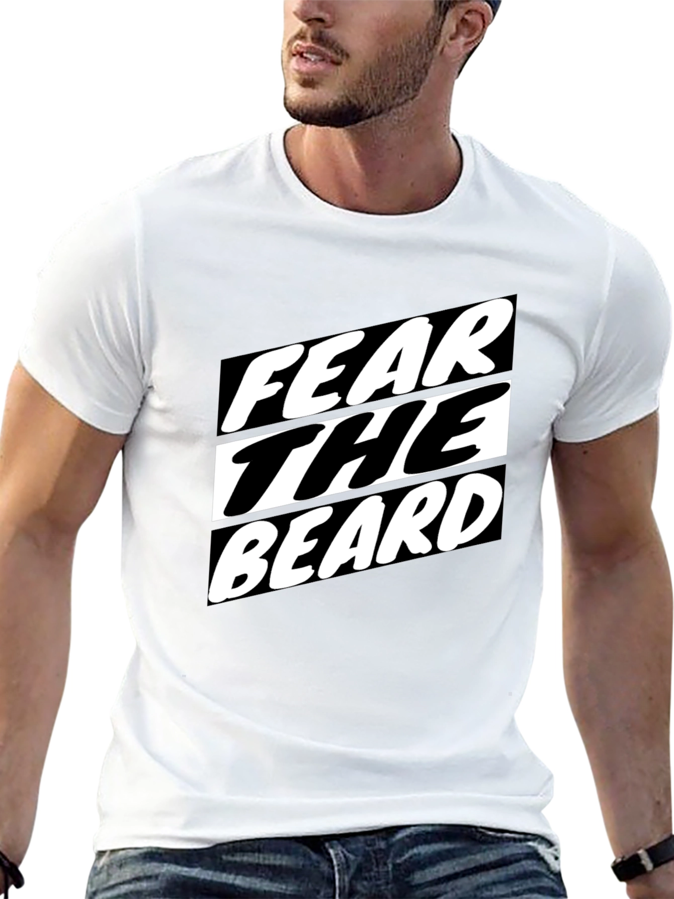 Fear the Beard T-Shirt - Black Graphic Tee
