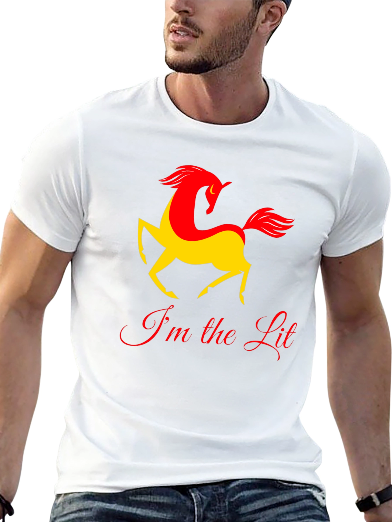 Im the Lit Horse Graphic T-Shirt - Black