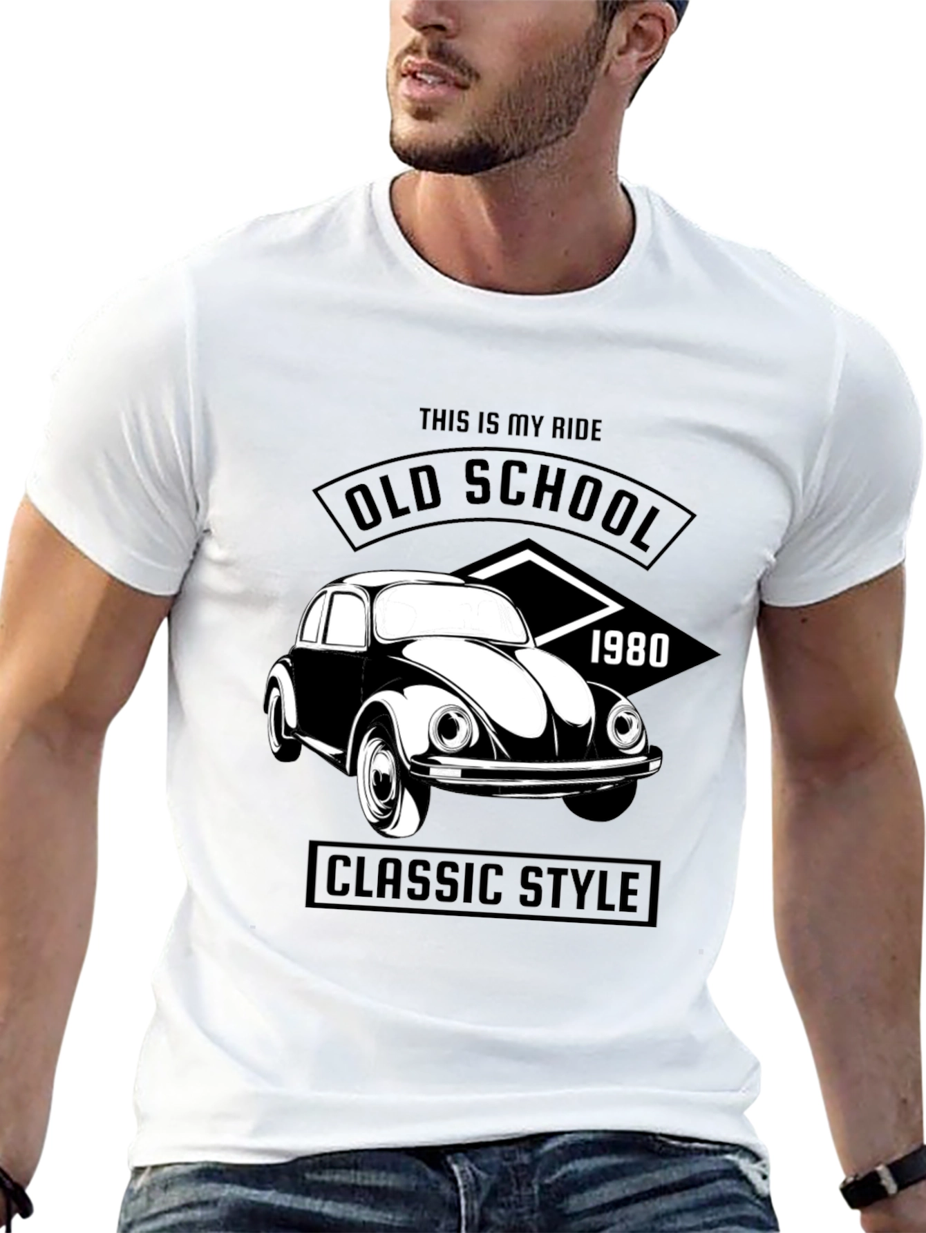Old School Classic Car T-Shirt - 1980s Style Ride