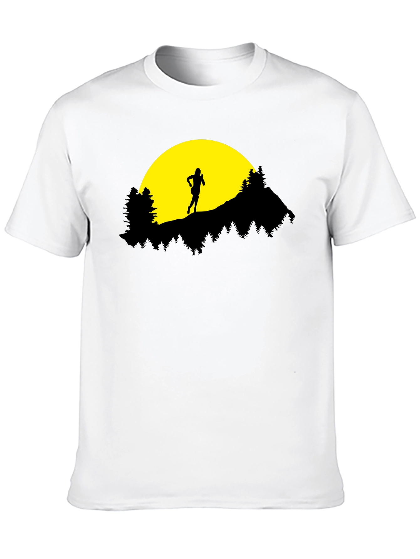 Silhouette Runner Graphic Tee - Black