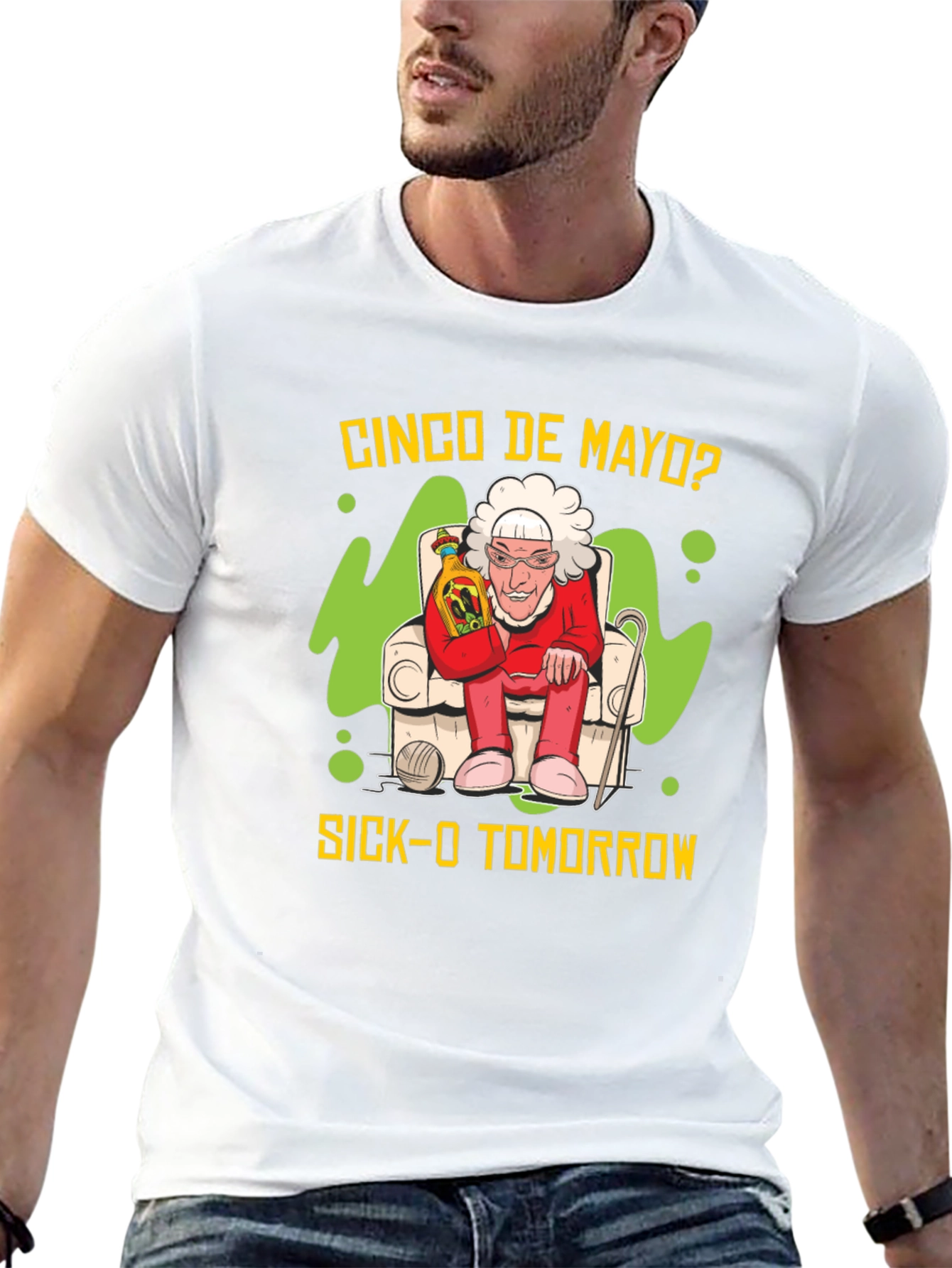 Cinco de Mayo Sick-O Tomorrow Graphic T-Shirt