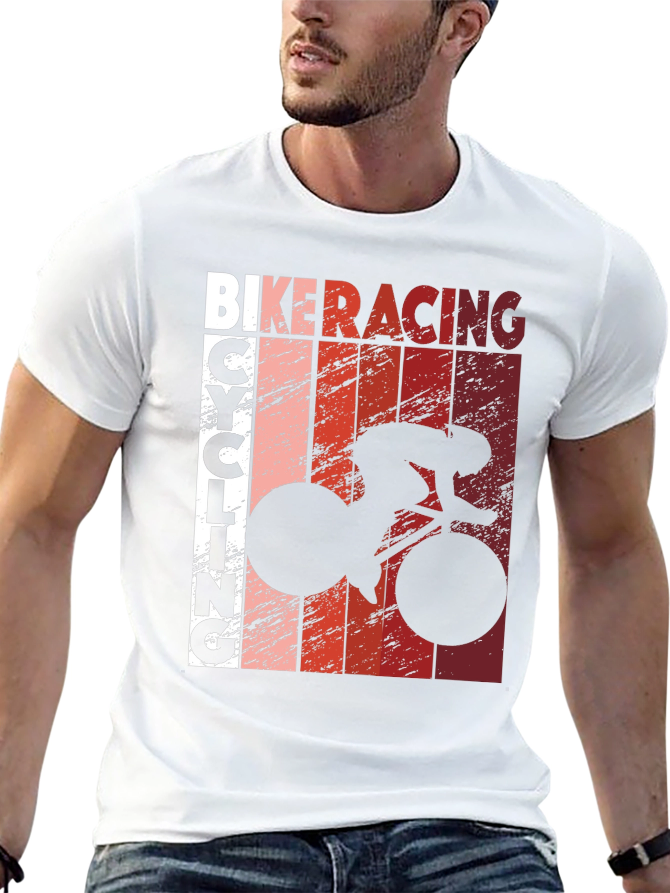 Bike Racing Cycling T-Shirt - Black