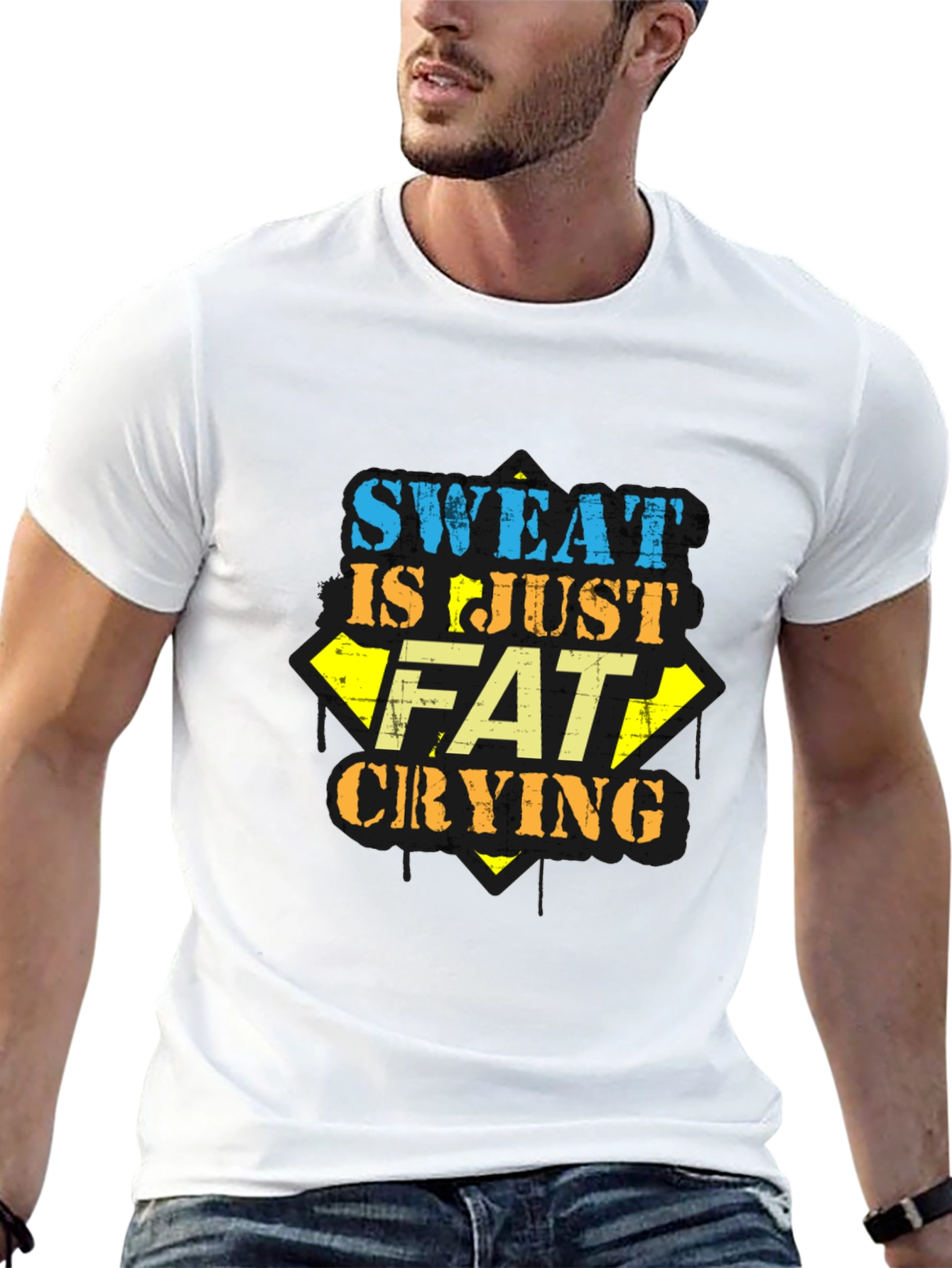 Sweat is Just Fat Crying Graphic Tee