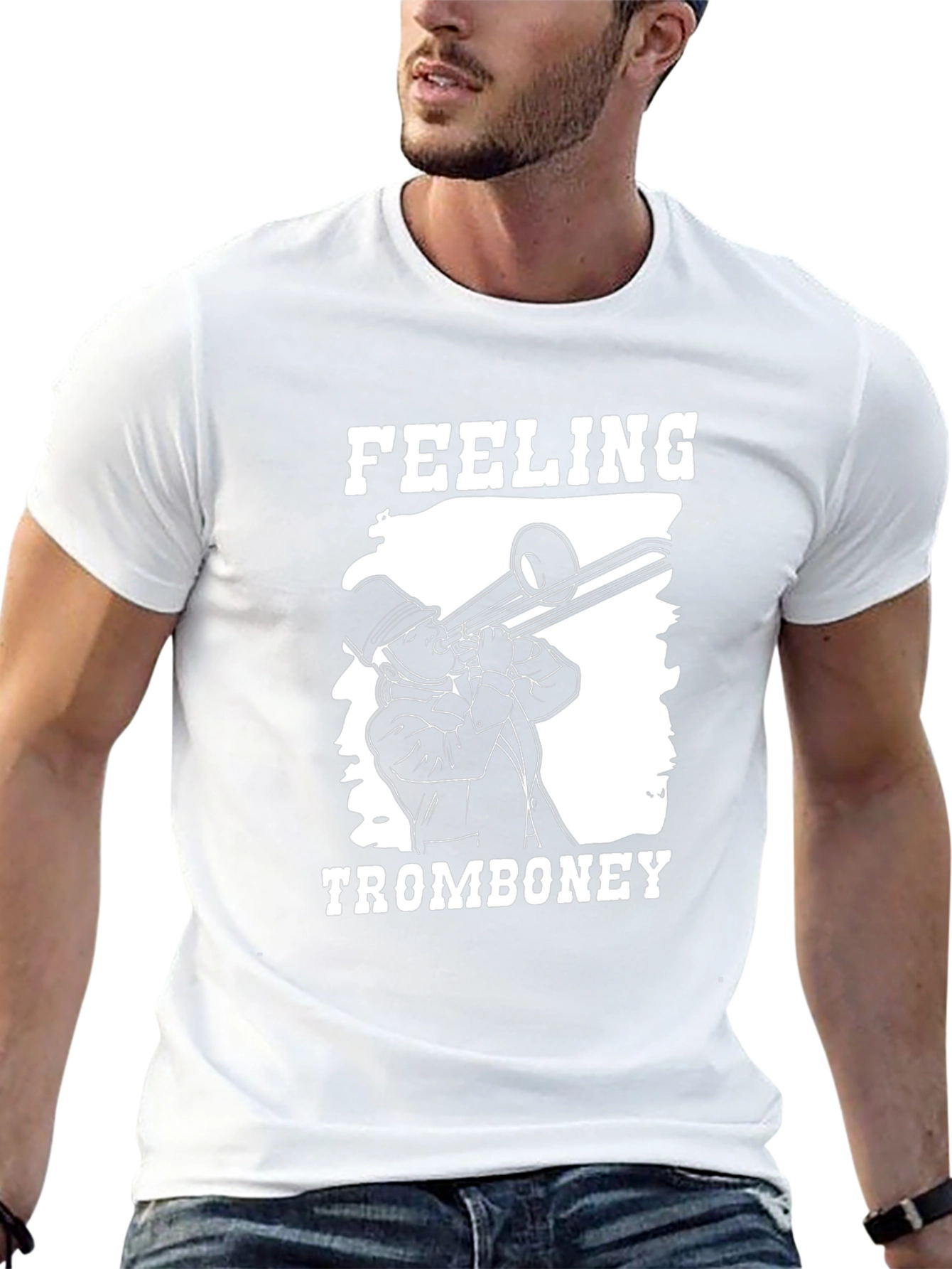 Feeling Trombone-y Black T-Shirt