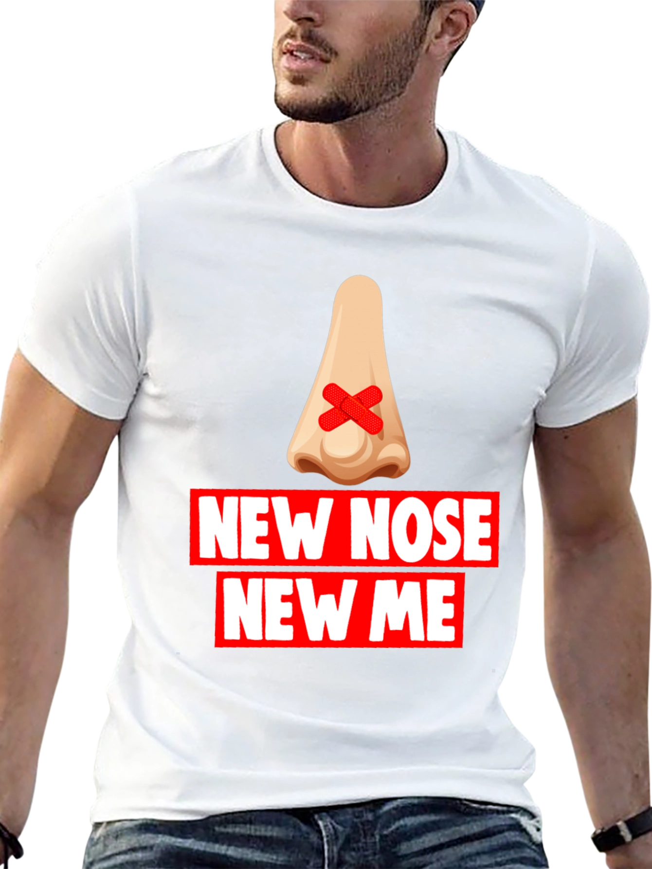 New Nose New Me T-Shirt - Funny Graphic Tee