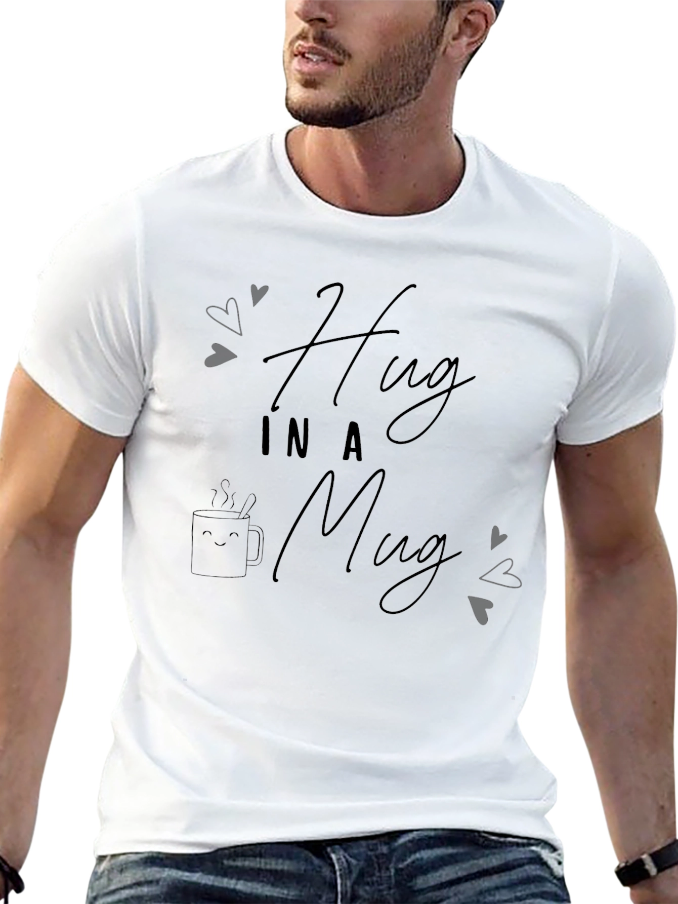 Hug in a Mug Black T-Shirt