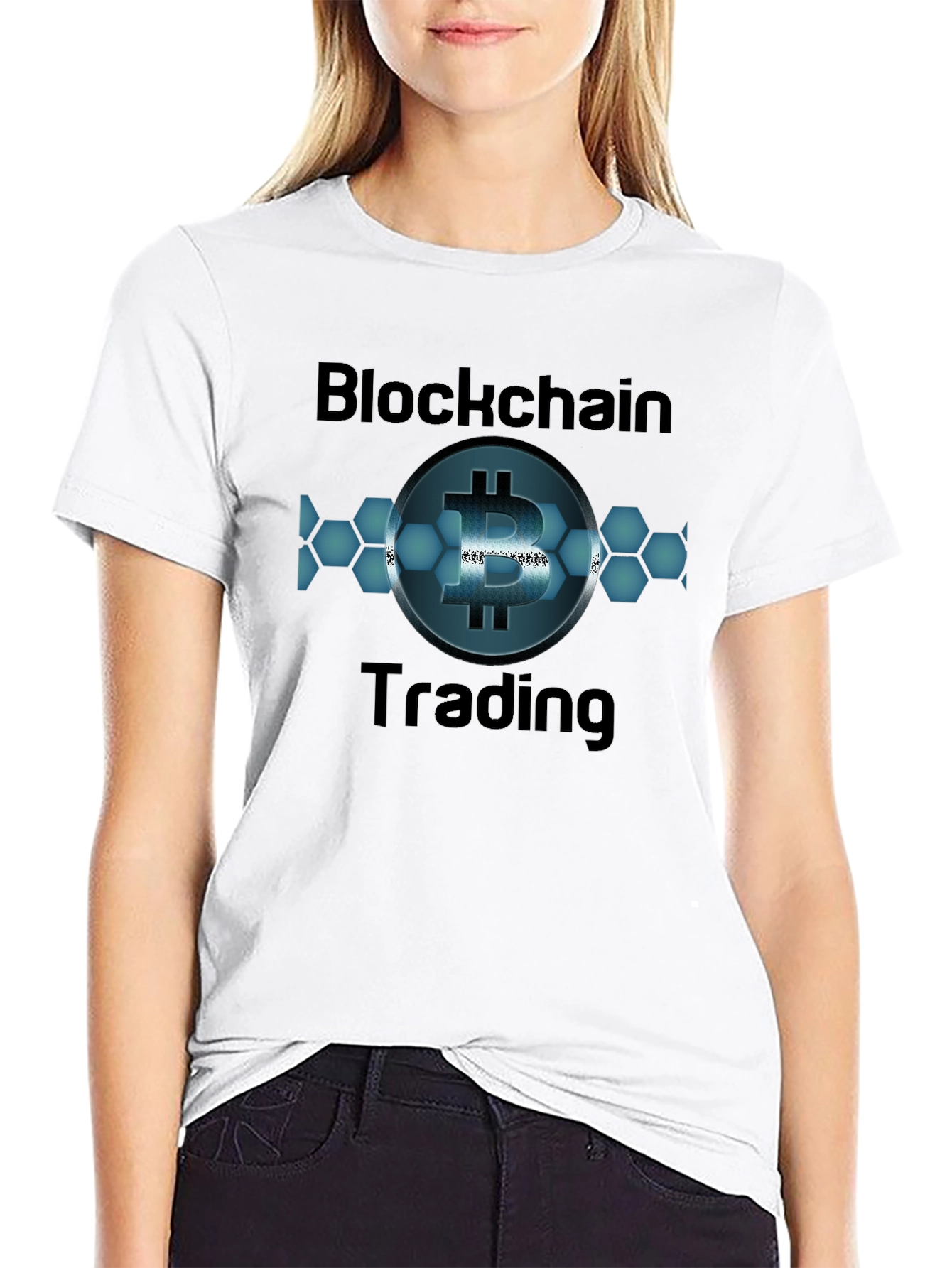 Blockchain Trading Bitcoin Graphic T-Shirt