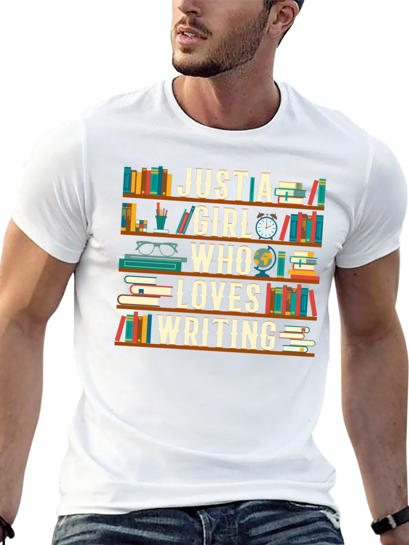 Just a Girl Who Loves Writing T-Shirt