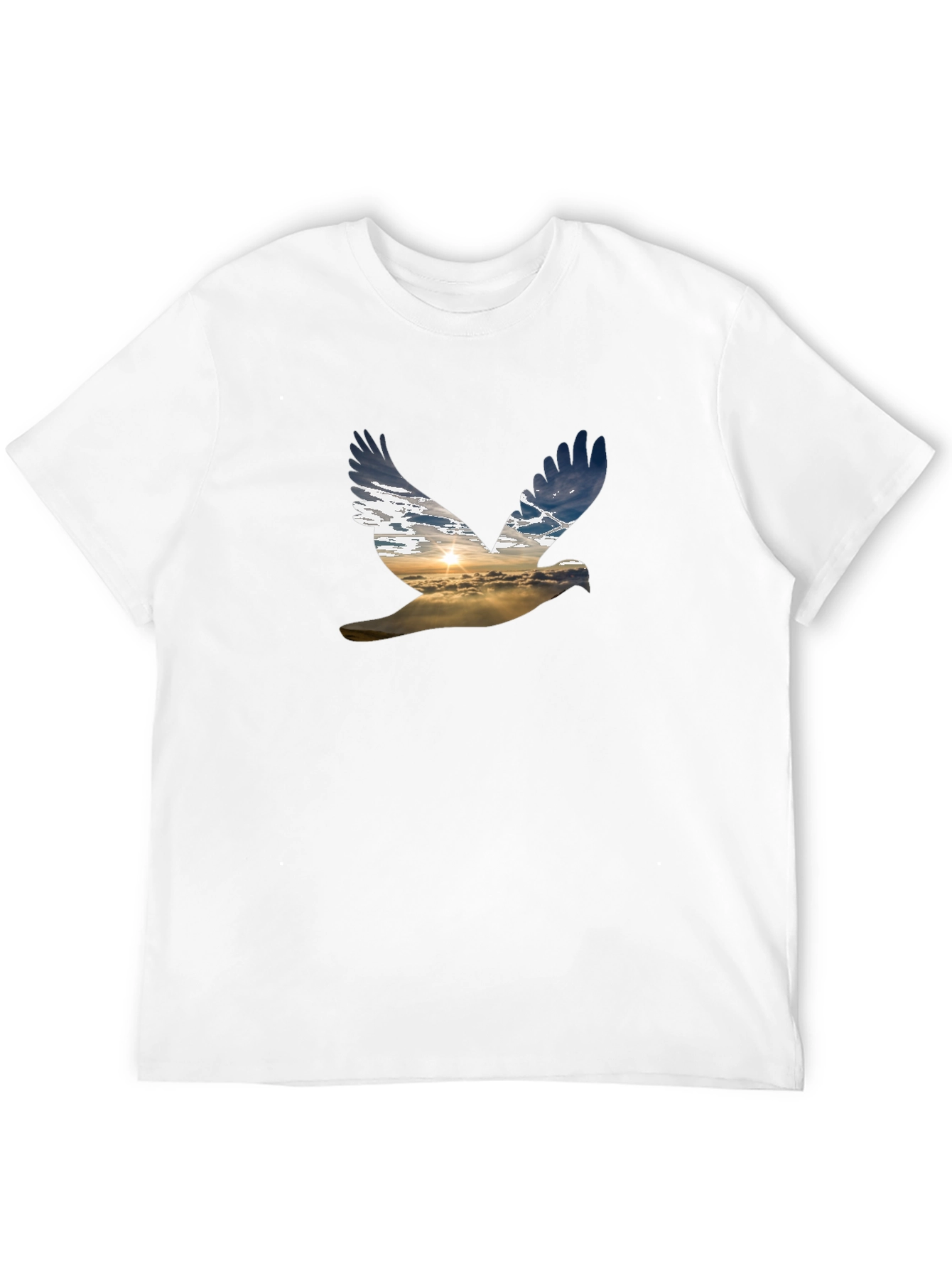 Sky Dove Graphic Tee - Black Casual Shirt