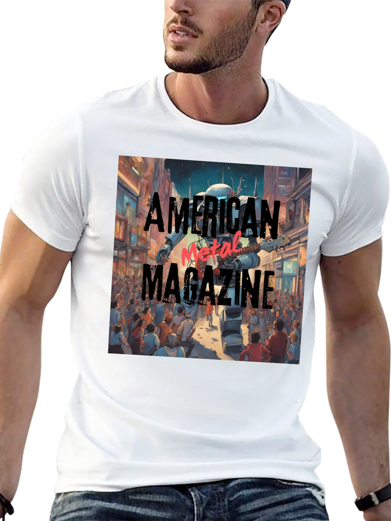 American Metal Magazine Graphic Tee