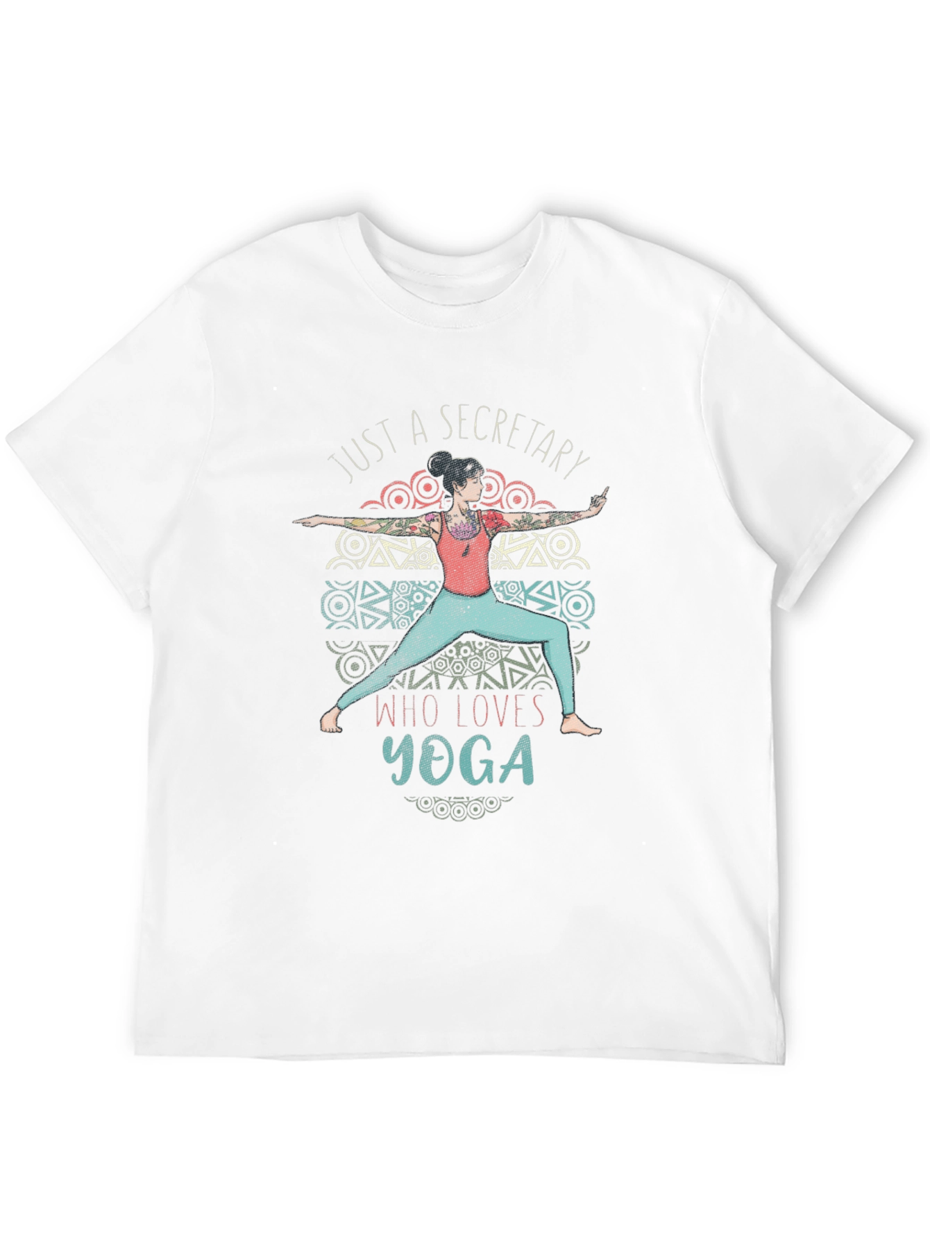 Secretary Who Loves Yoga T-Shirt - Black