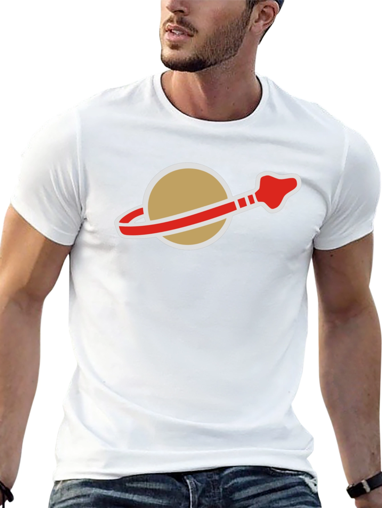 Retro Space Logo T-Shirt - Classic Style