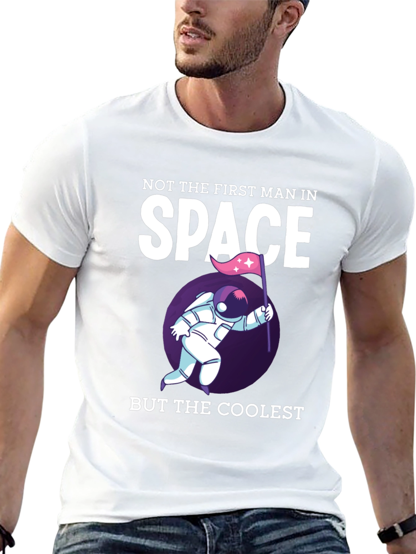 Coolest Man in Space Graphic T-Shirt
