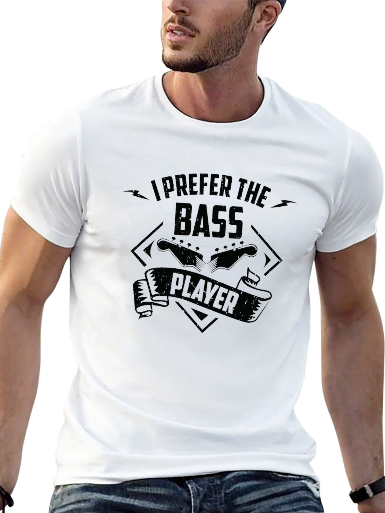 I Prefer The Bass Player Graphic T-Shirt