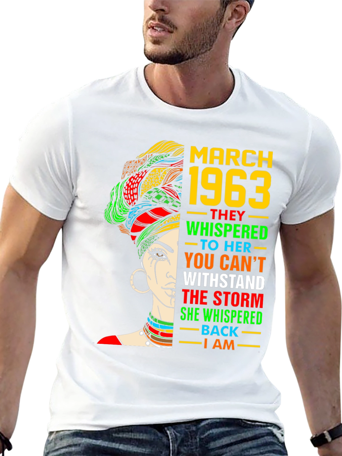 March 1963 Womens T-Shirt - Empowered Statement