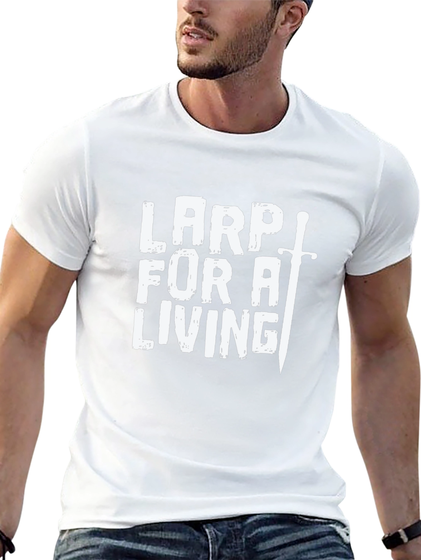 LARP for a Living Black Graphic Tee