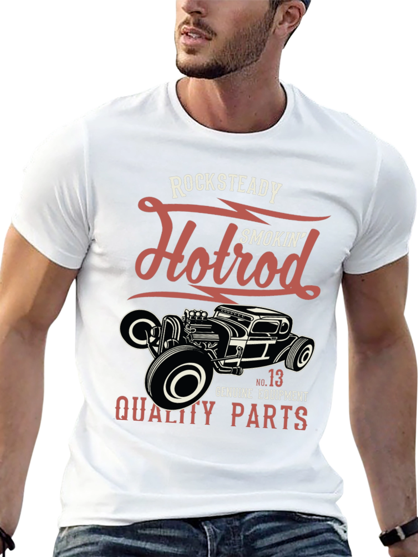 Rocksteady Hotrod Smokin Quality Parts T-Shirt