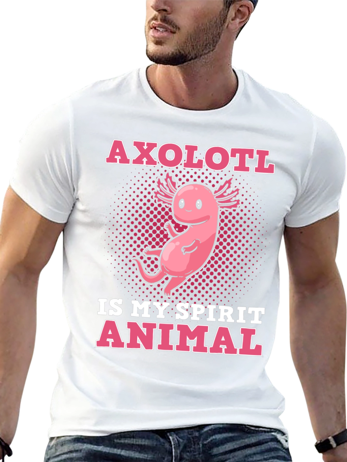 Axolotl Spirit Animal Graphic T-Shirt