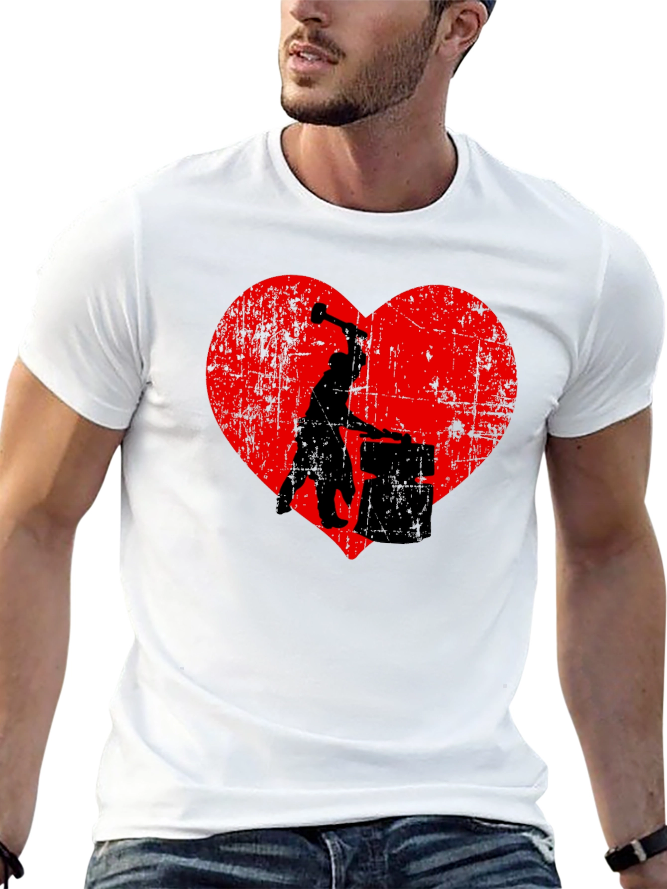 Blacksmith Heart T-Shirt - Hand Forged With Love