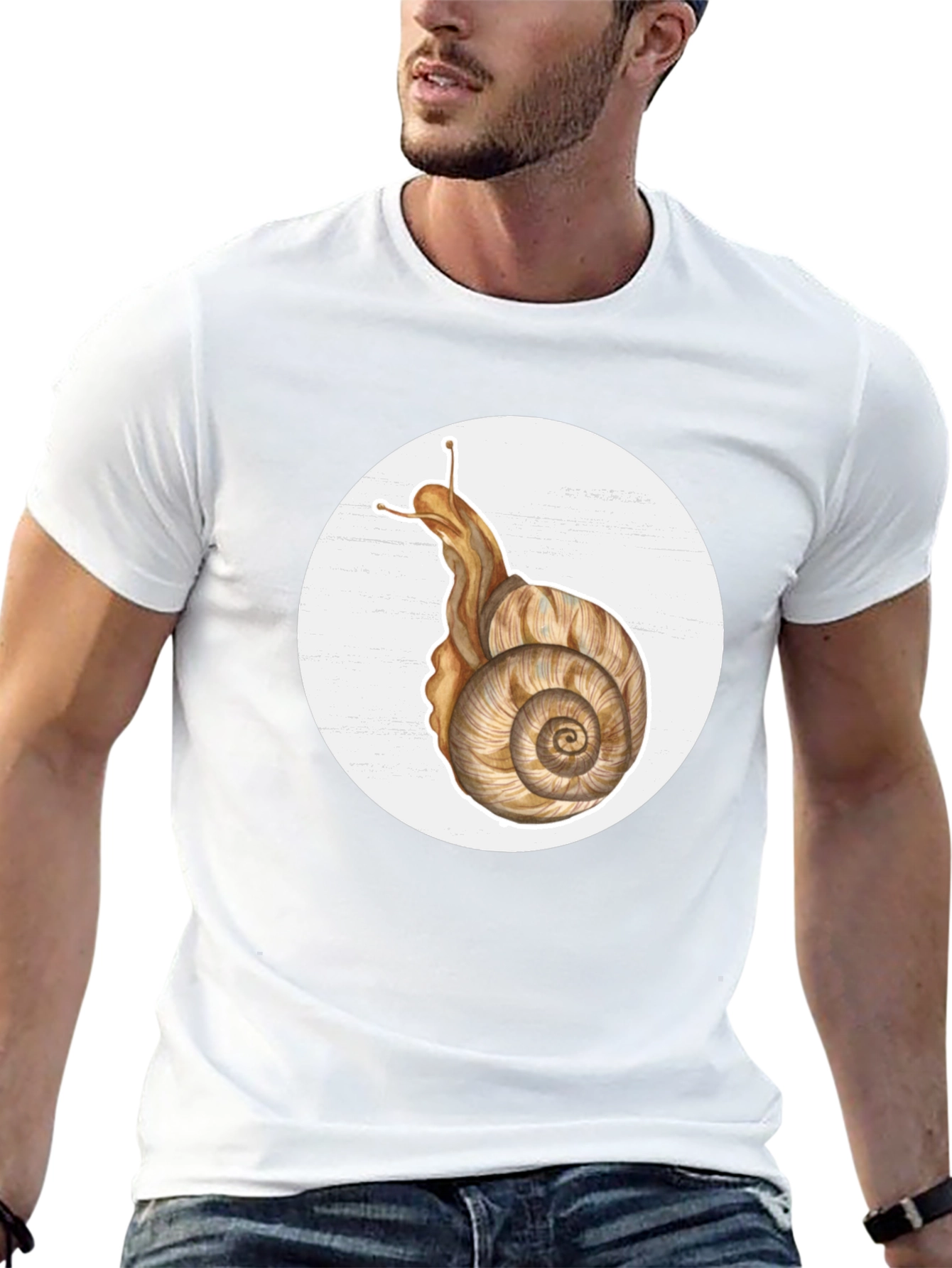 Snail Graphic Tee - Unique Nature Design