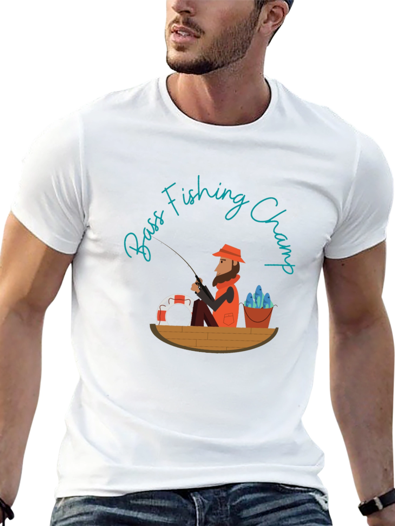 Bass Fishing Champ Graphic Tee