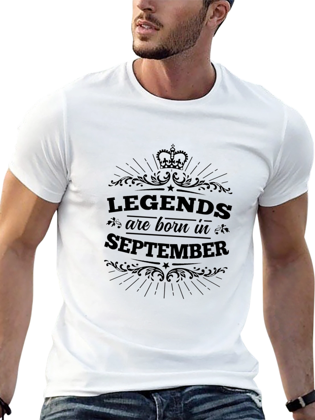 Legends Are Born in September - Black T-Shirt