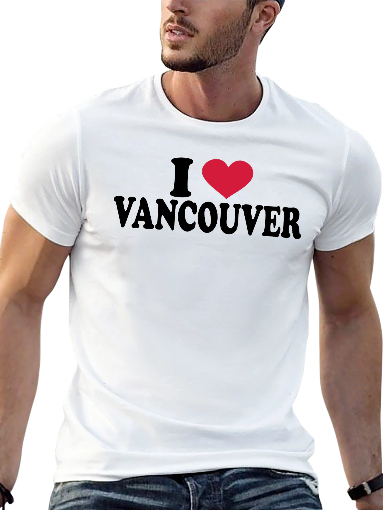 I Heart Vancouver T-Shirt - Black