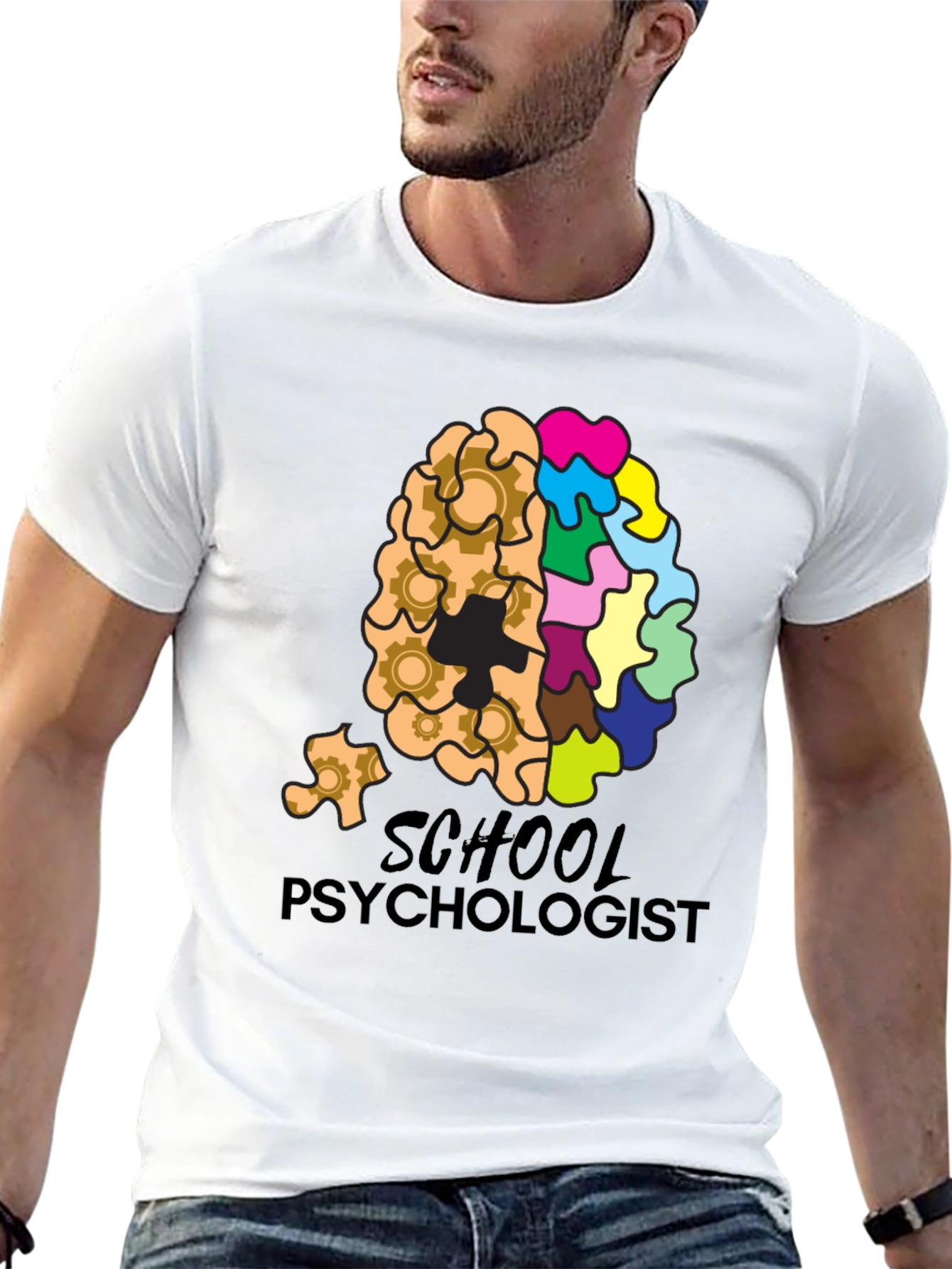 School Psychologist Brain Gear T-Shirt