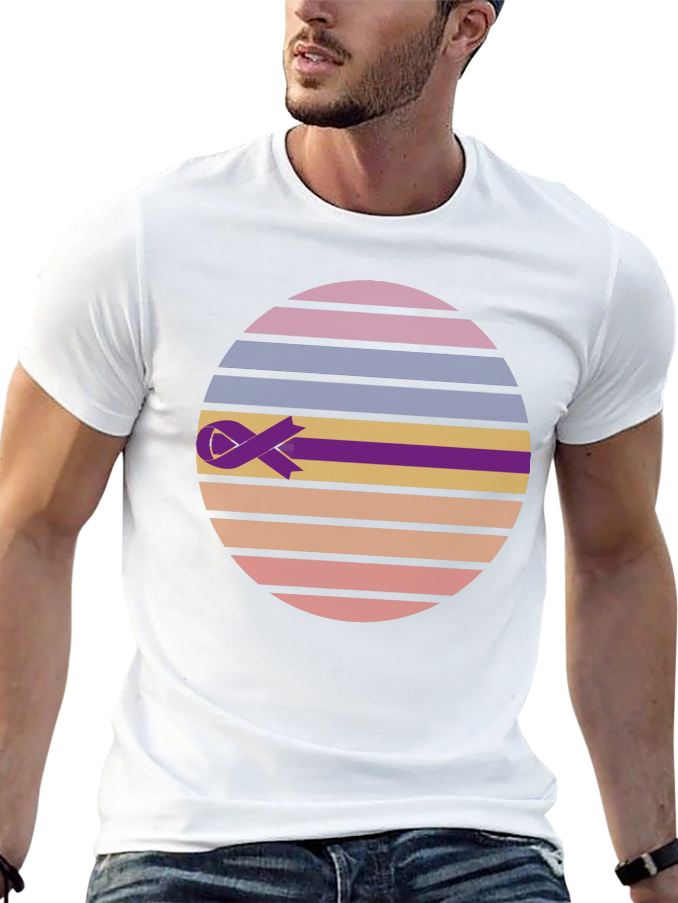 Retro Ribbon Awareness Tee