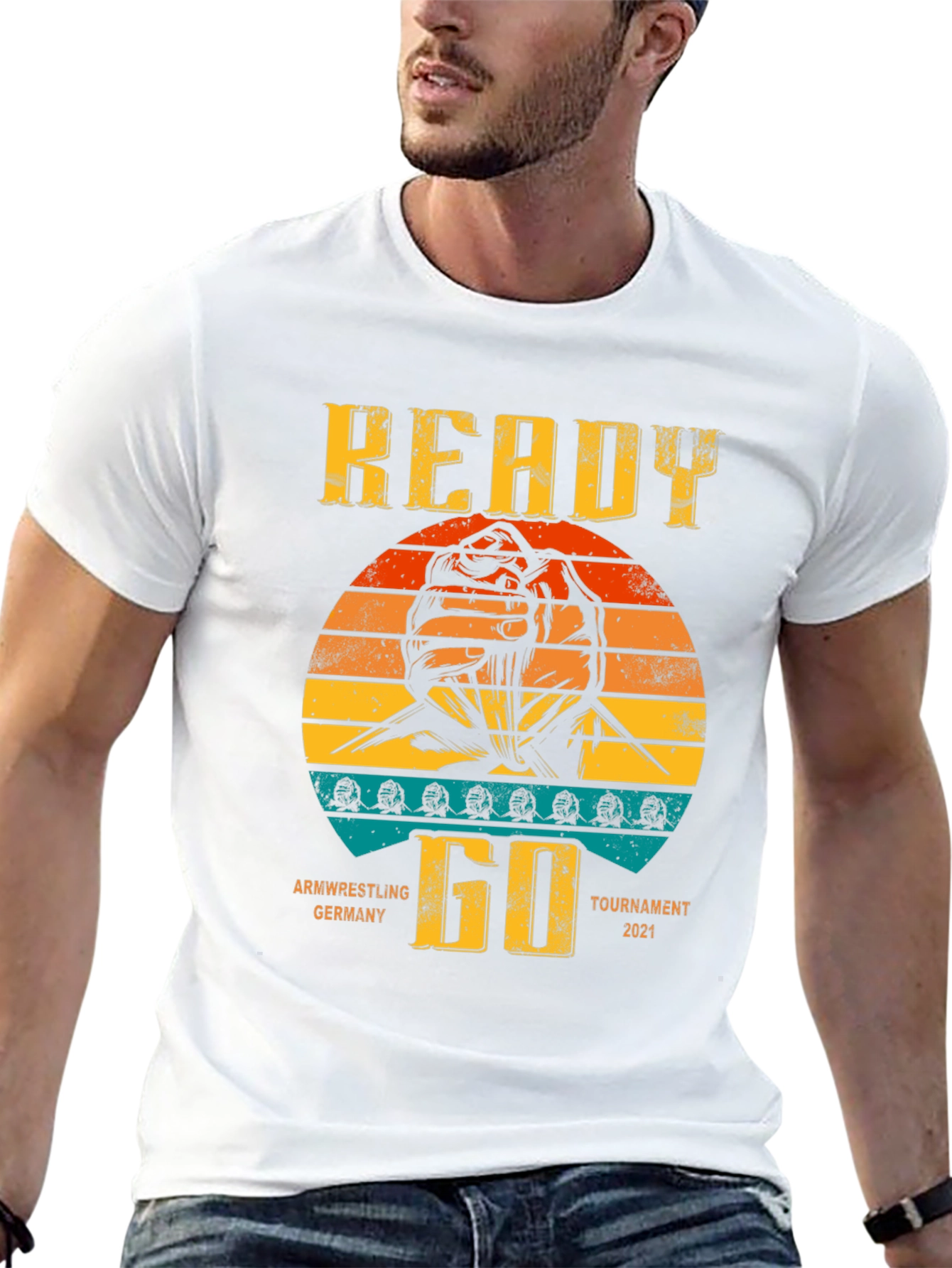 Arm Wrestling Tournament T-Shirt - Ready Go Germany 2021