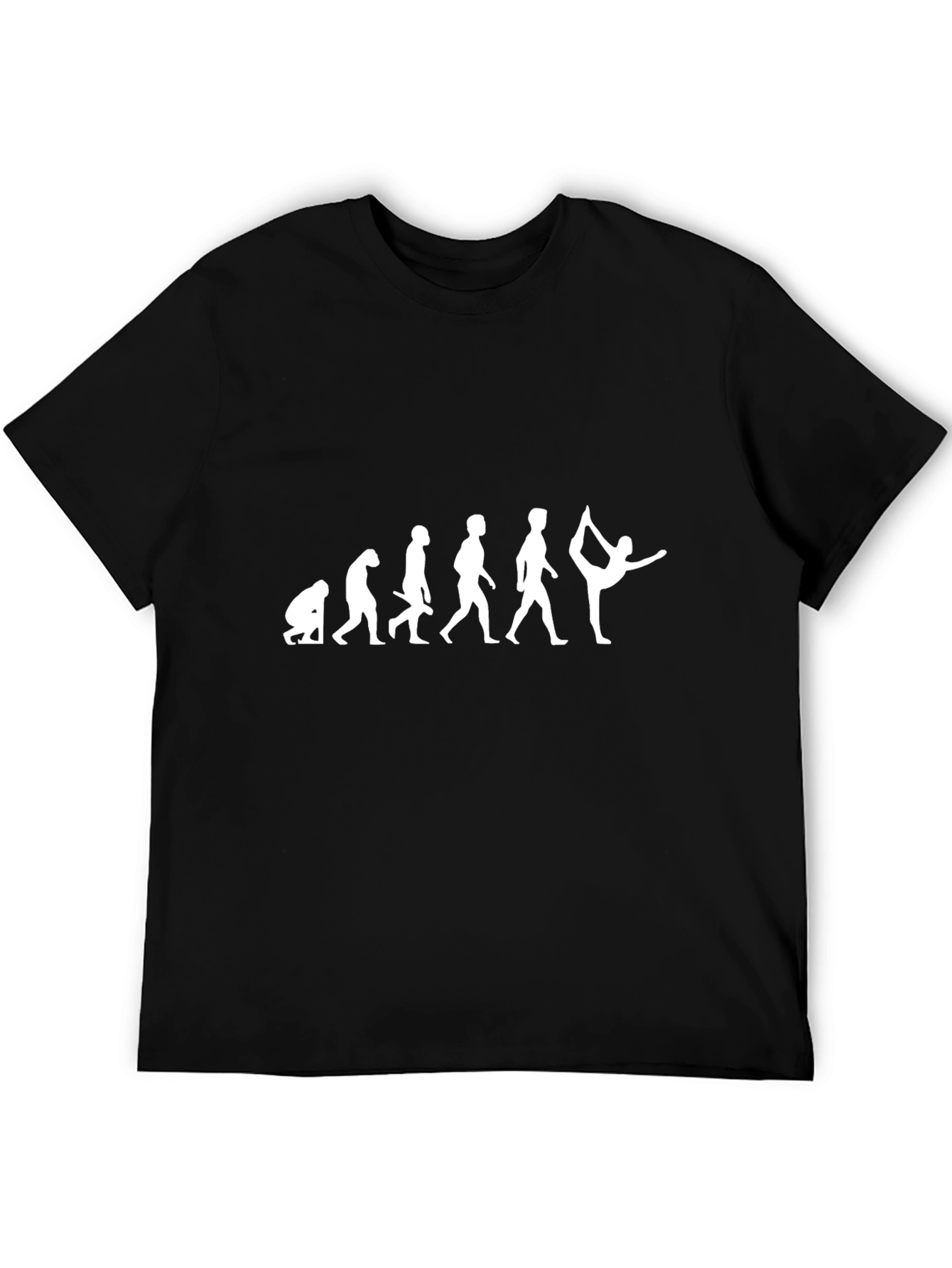 Evolution of Yoga Black T-Shirt