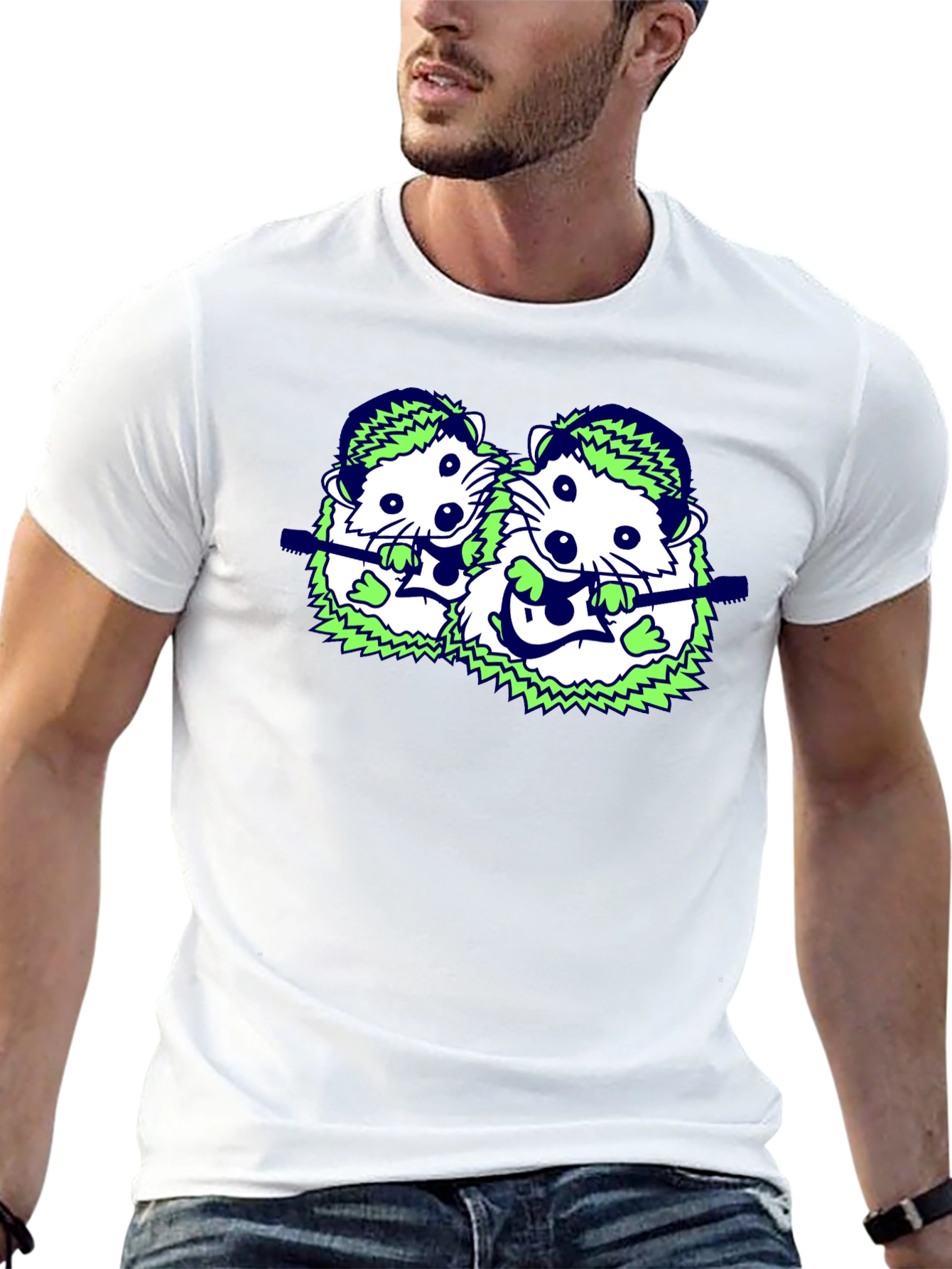 Quirky Hedgehog Band T-Shirt