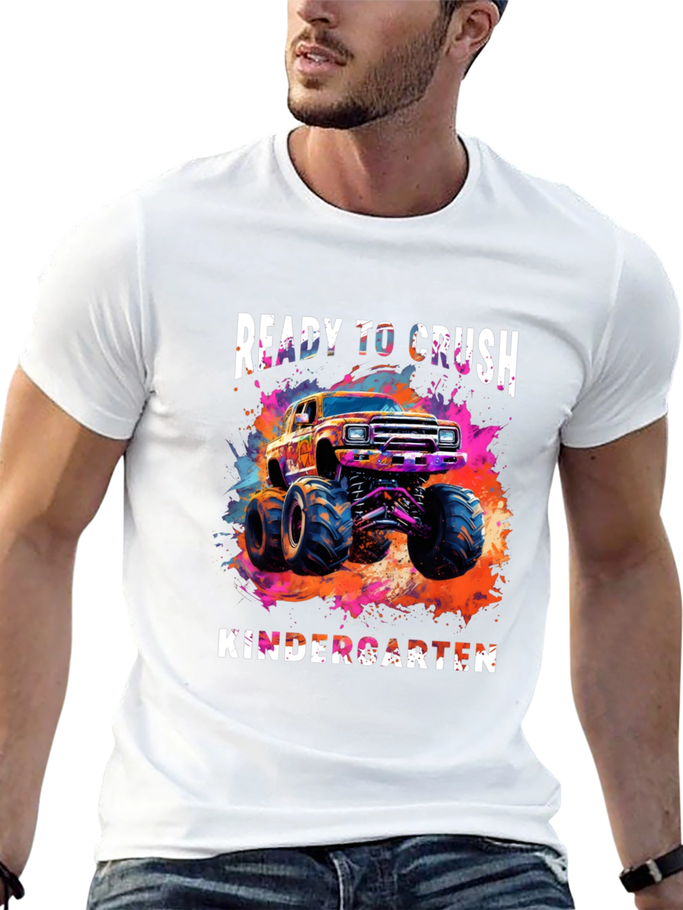 Ready to Crush Kindergarten Monster Truck Tee