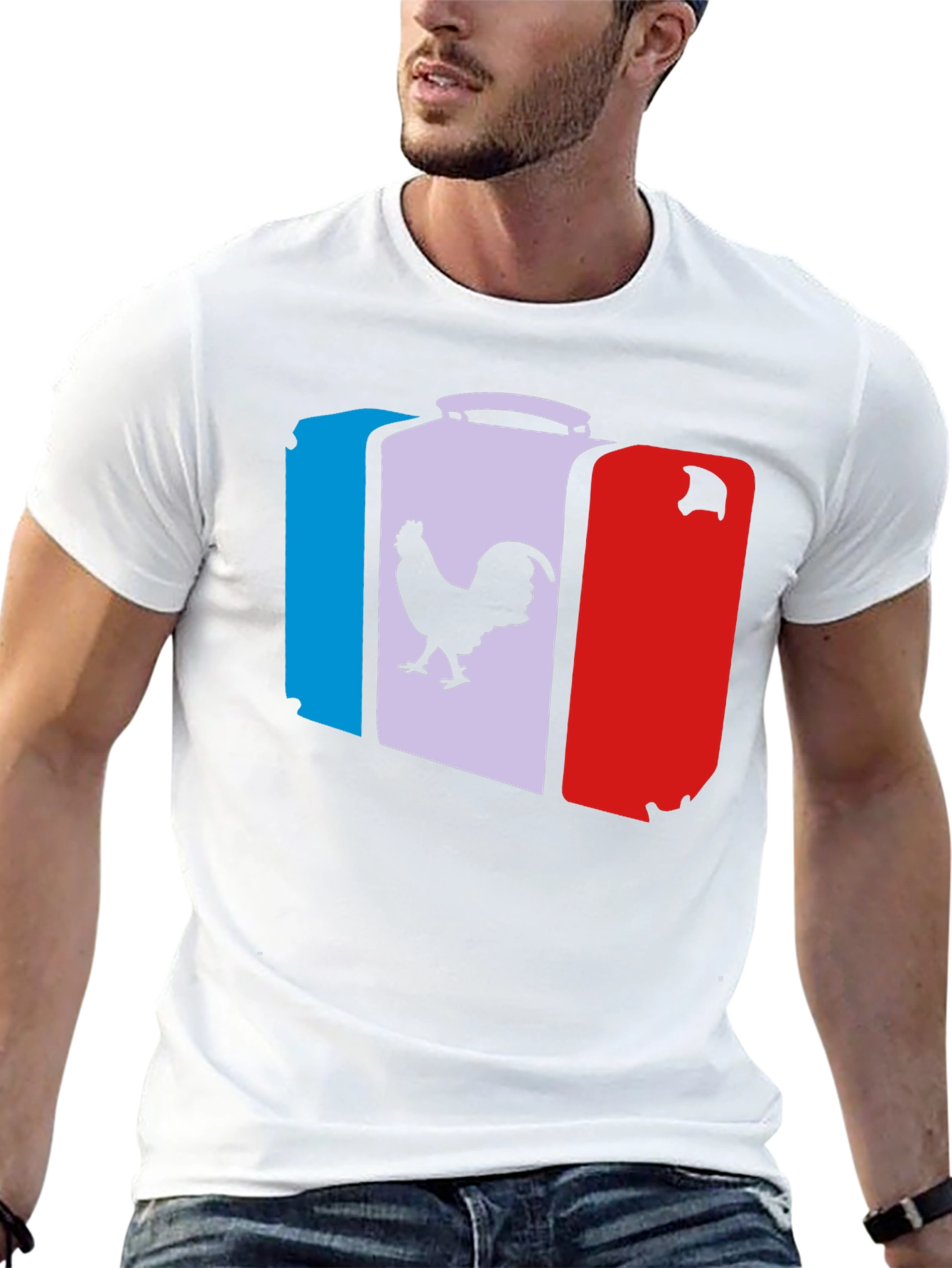 French Flag Suitcase T-Shirt