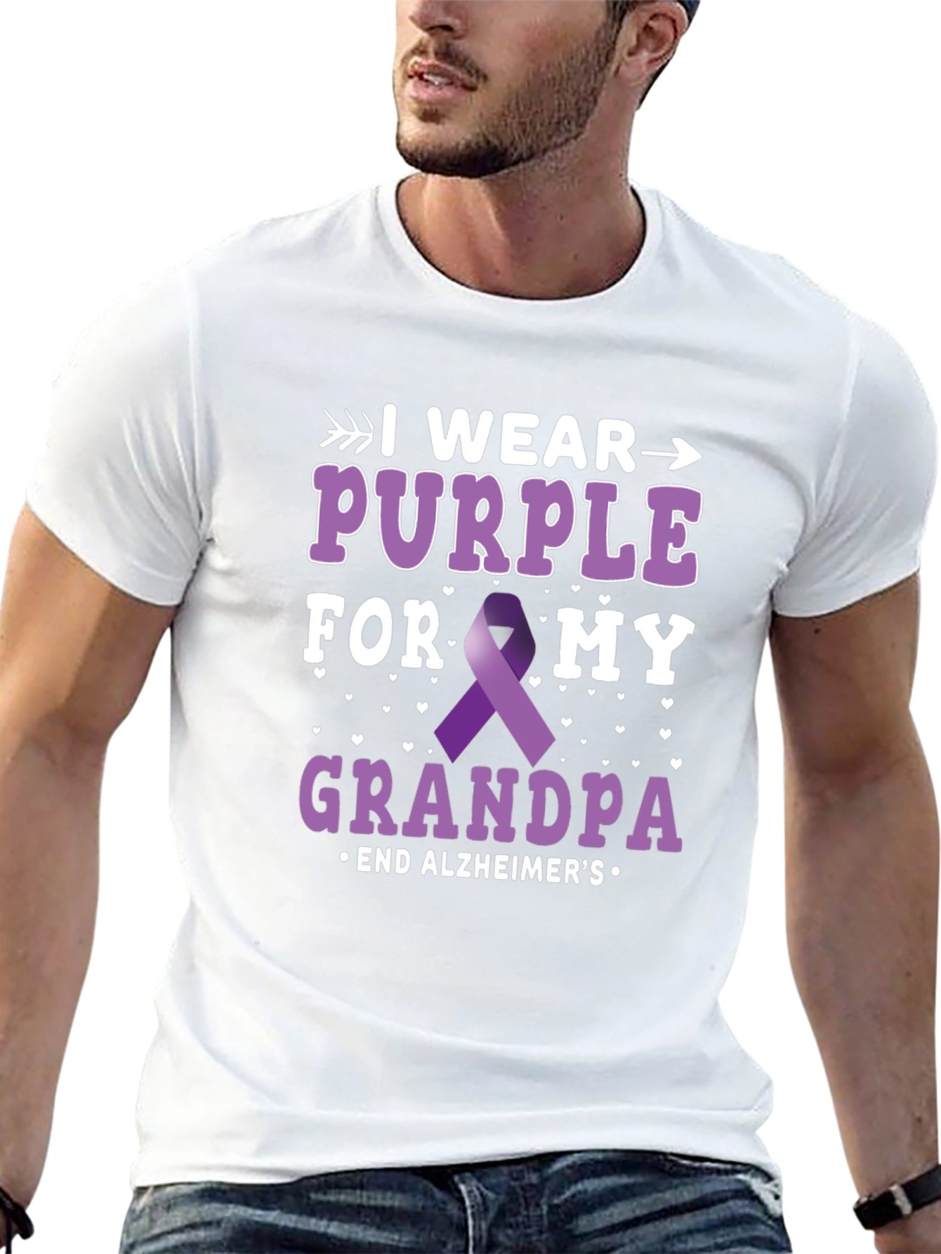 Purple Alzheimers Awareness T-Shirt