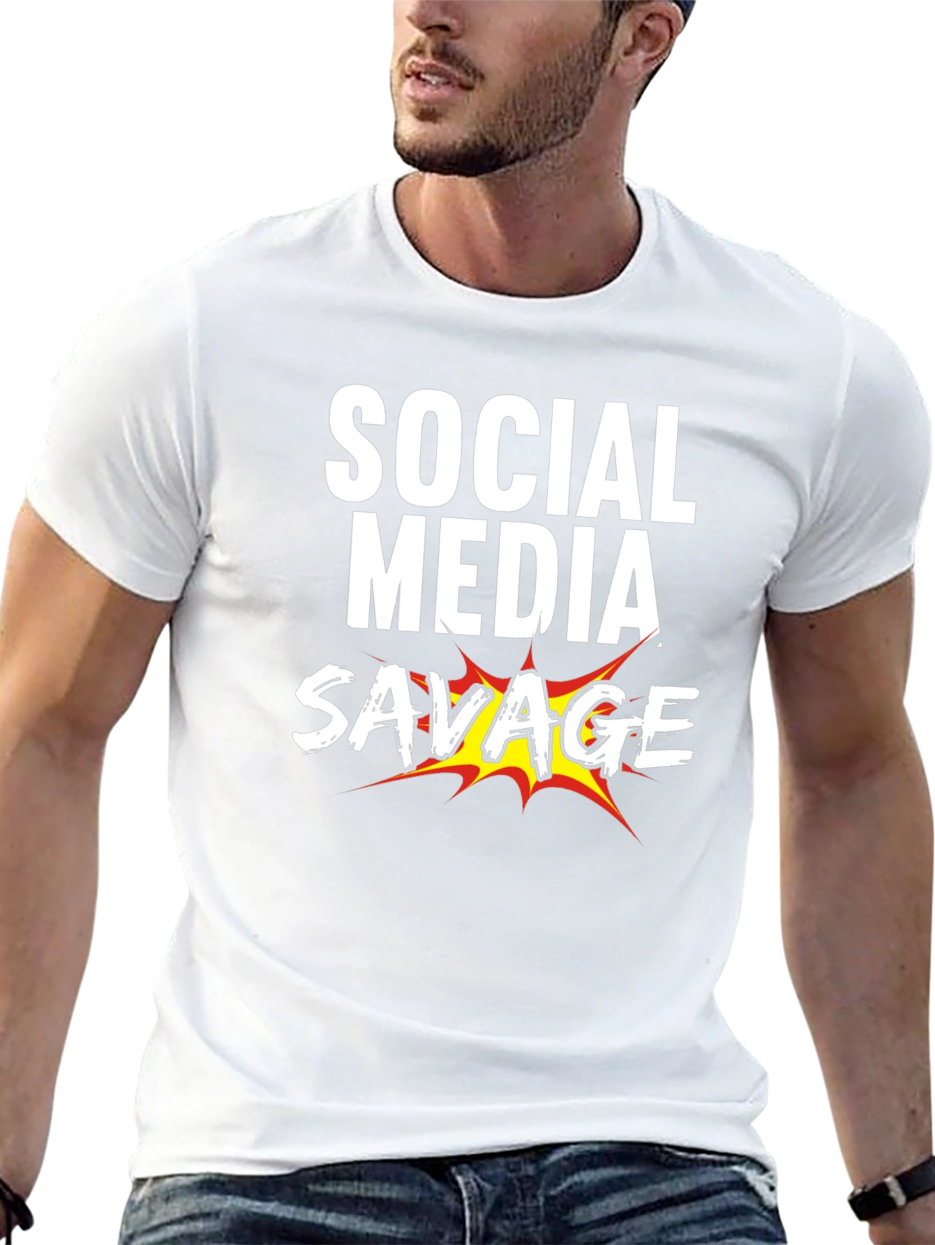 Social Media Savage Graphic T-Shirt